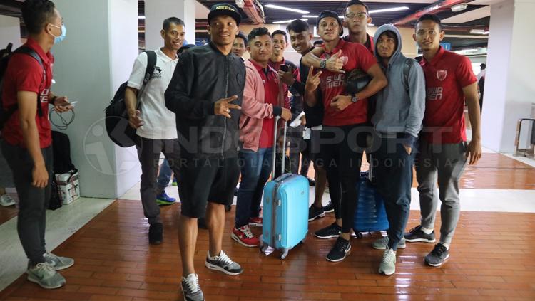 Skuat PSM Makassar jelang keberangkatan ke Papua. - INDOSPORT