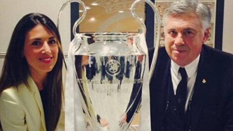 Katia dan Carlo Ancelotti. - INDOSPORT