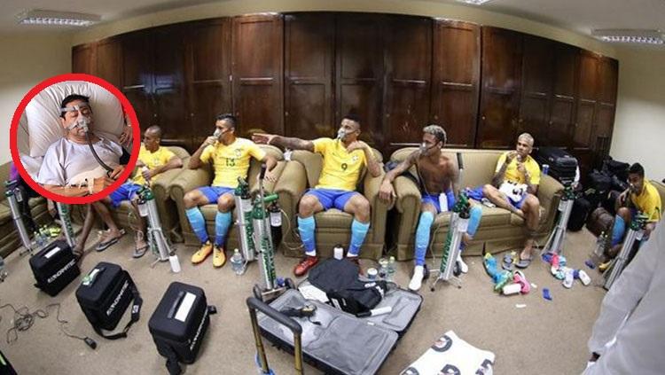 Timnas Brasil dan Setya Novanto. - INDOSPORT