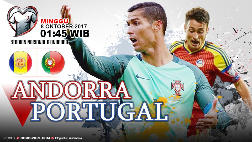 Andorra vs Portugal. - INDOSPORT
