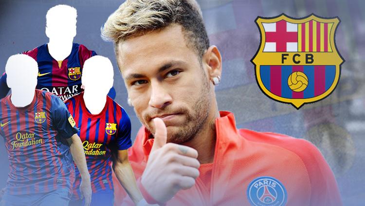 Neymar dn Barcelona. - INDOSPORT