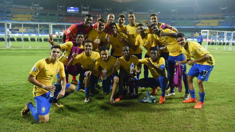 Skuat Brasil U-17. - INDOSPORT