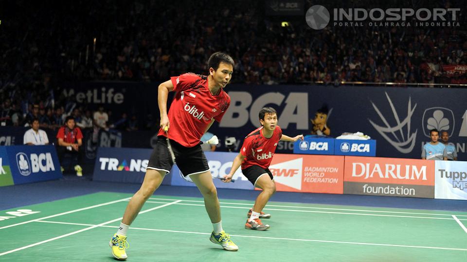 Hendra Setiawan/Mohammad Ahsan. - INDOSPORT