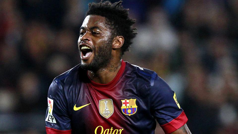 Gelandang Barcelona, Alex Song. - INDOSPORT