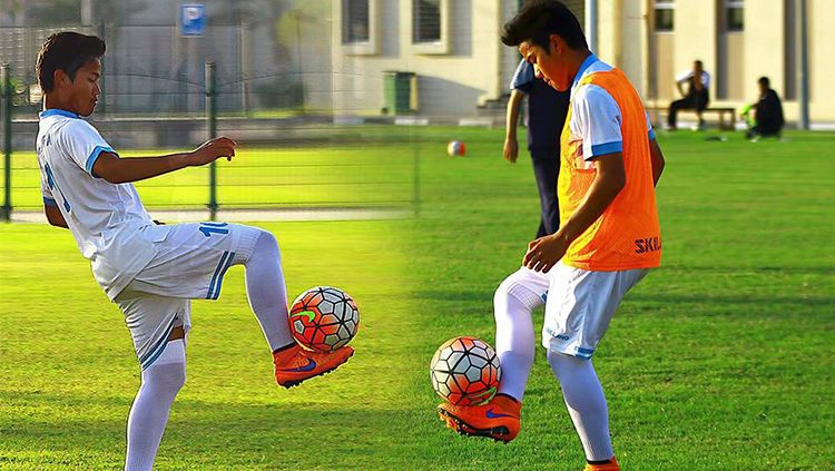 Penyerang asal Indonesia yang membela klub Qatar, Al -Gharafa, Andri Syahputra. Copyright: Facebook Agus Sudarmanto