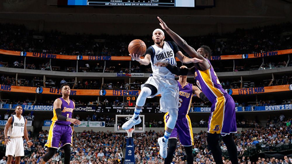 Los Angeles Lakers vs Dallas Mavericks. Copyright: Glenn James/NBAE via Getty Images