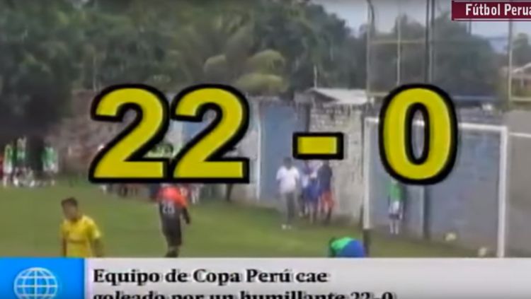 Kiper asal Peru dibobol sebanyak 22 kali dalam satu pertandingan. Copyright: ISTIMEWA