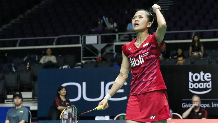 Pebulutangkis tunggal putri Indonesia Fitriani. Copyright: © HUMAS PBSI