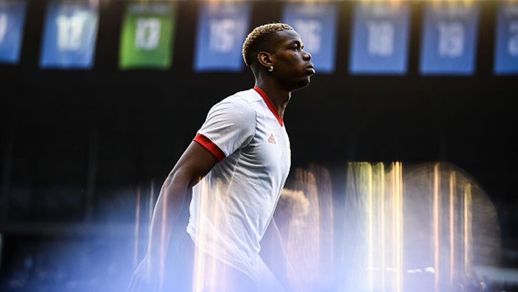 Gelandang Manchester United, Paul Pogba. Copyright: © David Ramos/Getty Images