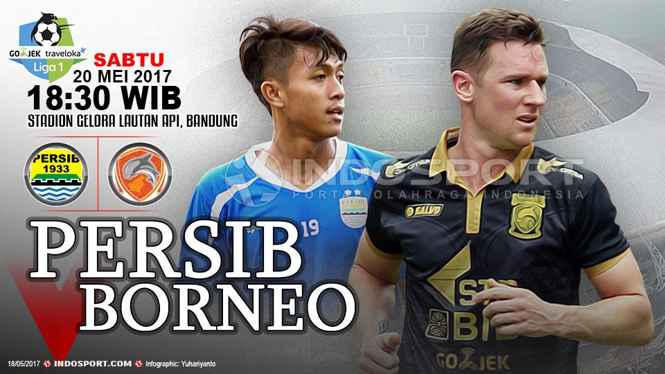 Prediksi Persib Bandung vs Borneo FC. Copyright: Grafis:Yanto/Indosport/Internet