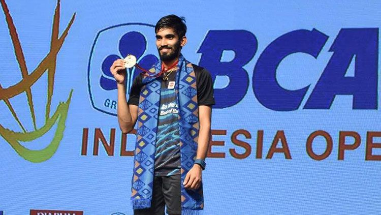 Kidambi Srikanth menjadi juara setelah menumbangkan Sakai Sato di partai final. Copyright: