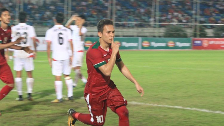 Egy Maulana Vikri selebrasi. Copyright: © Twitter@pssi__fai