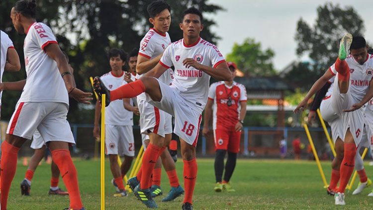 Suasana latihan pemain Persija Jakarta di Bali. Copyright: © Media Persija