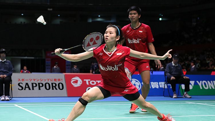 Praveen Jordan/Debby Susanto di ajang Japan Open Super Series 2017. Copyright: © HUMAS PBSI