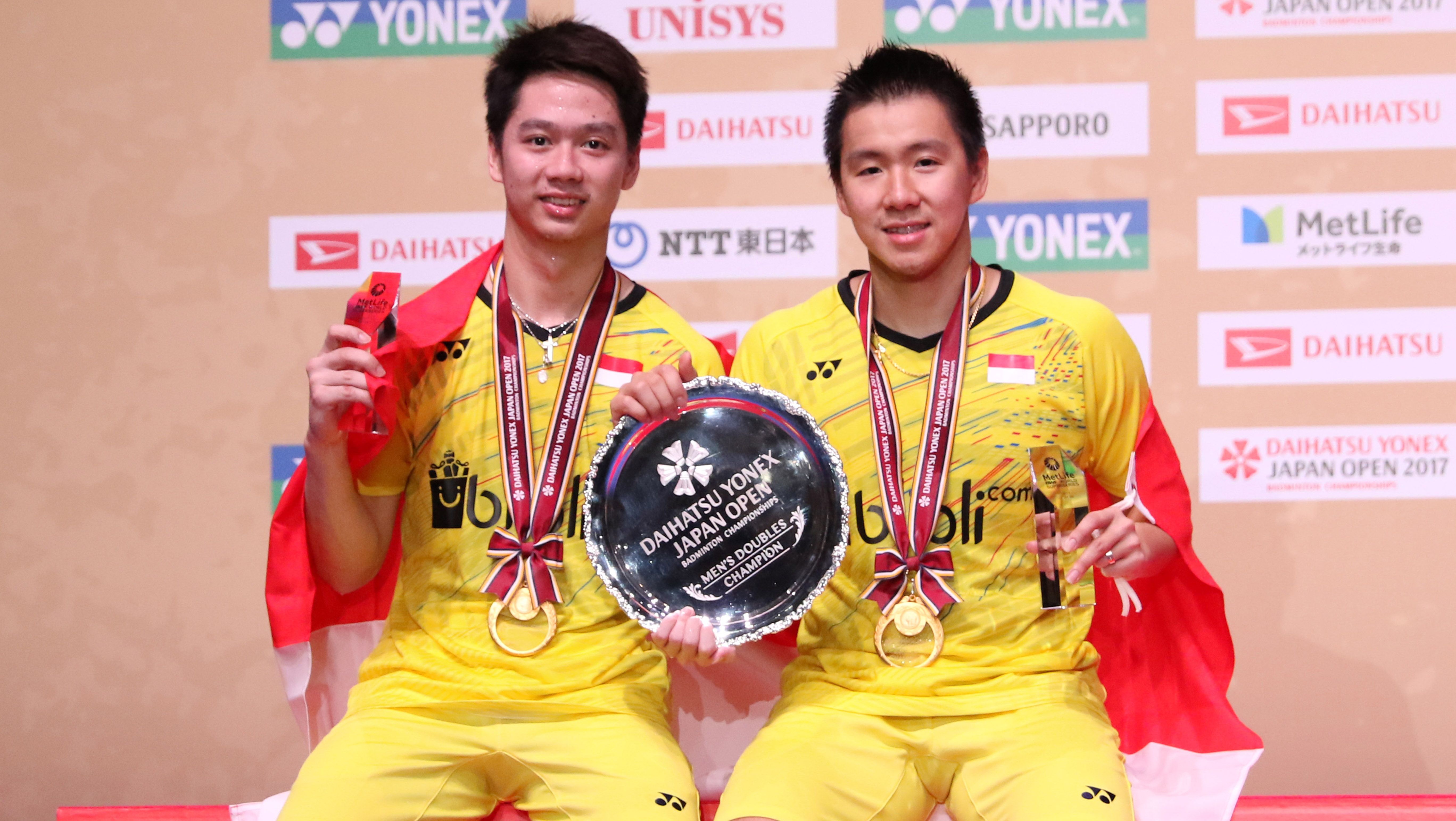 Kevin Sajaya dan Marcus Gideon Copyright: © Humas PBSI