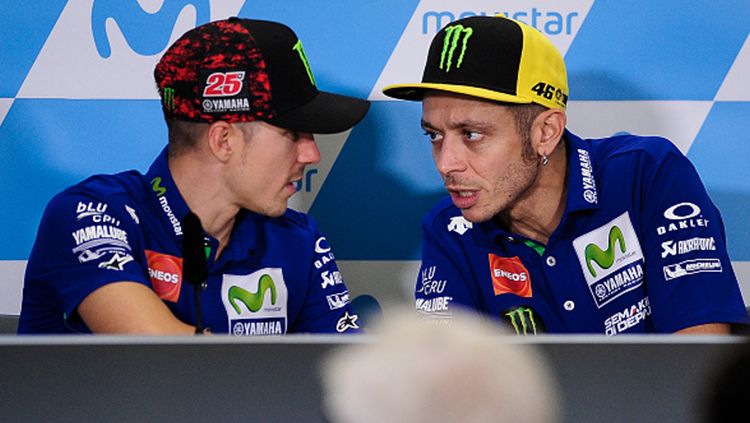 Podium juara di seri perdana MotoGP Qatar 2018. Copyright: © INDOSPORT