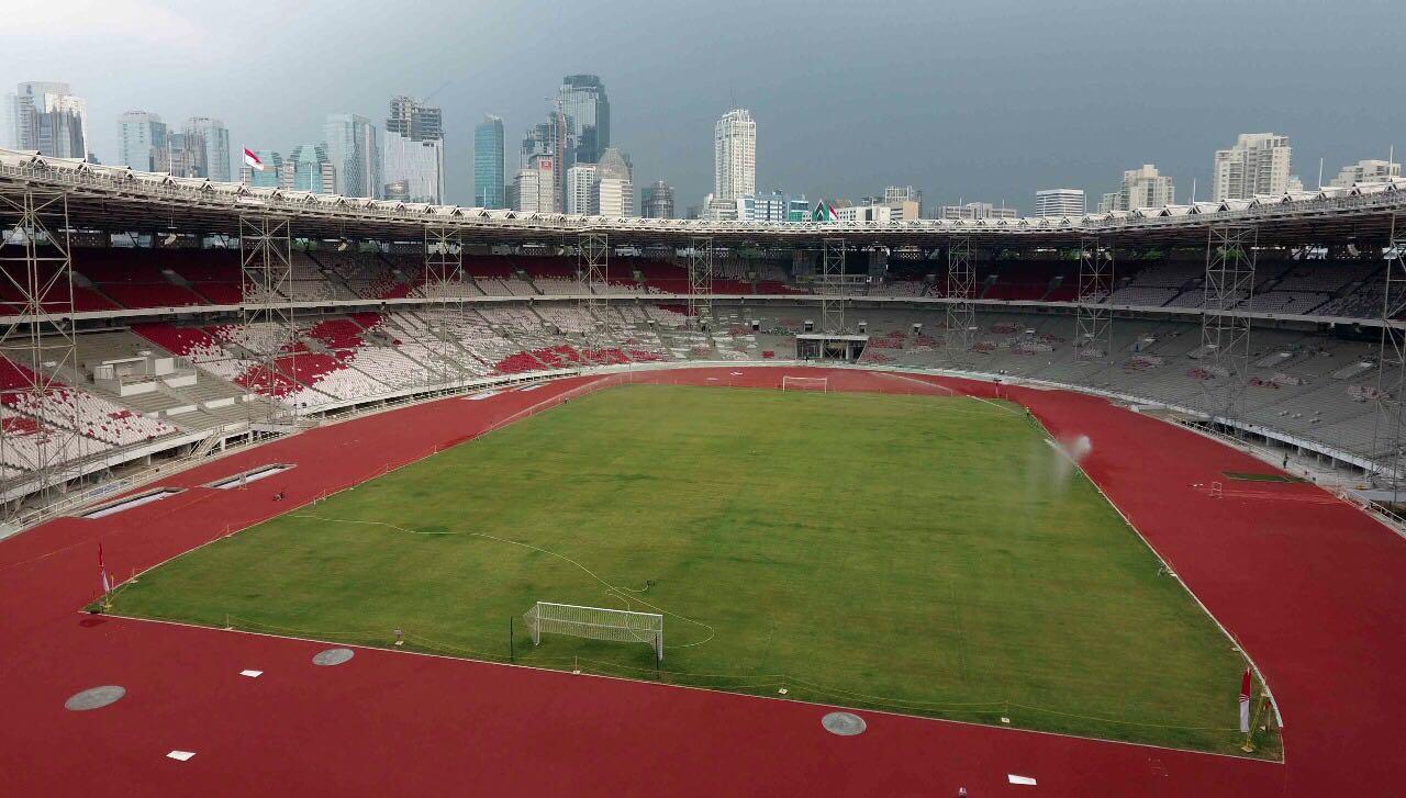 Kondisi lapangan GBK Copyright: Media & PR Inasgoc