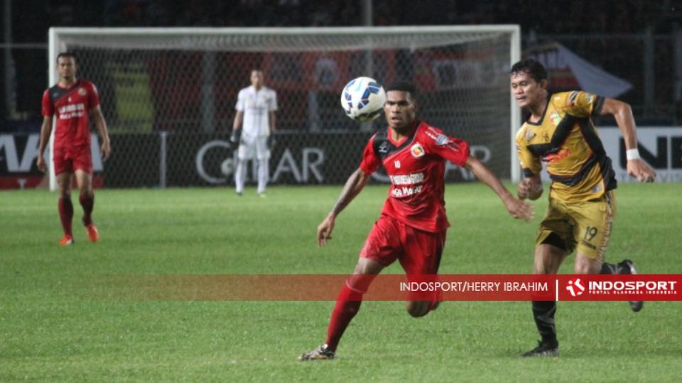 Inilah salah satu momen di partai final Piala Jenderal Sudirman, Minggu (24/01/16).