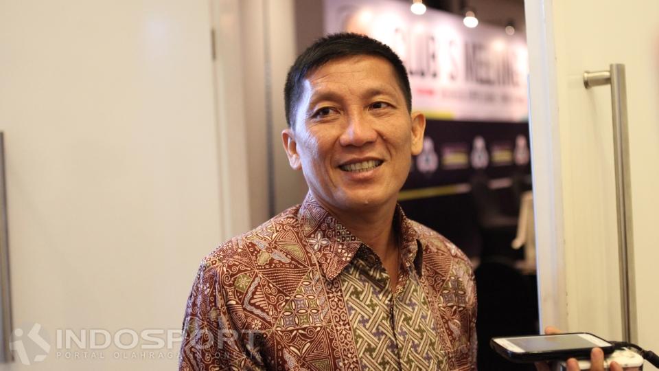 Ketua Umum Persija Jakarta, Ferry Paulus. Copyright: Herry Ibrahim/INDOSPORT