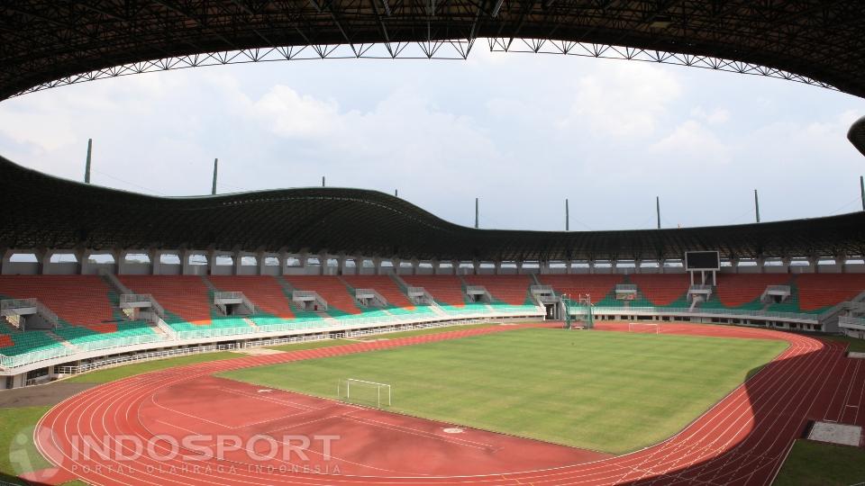 Stadion Pakansari, stadion bertaraf internasional yang terletak di kecamatan Cibinong, Kabupaten Bogor. - INDOSPORT