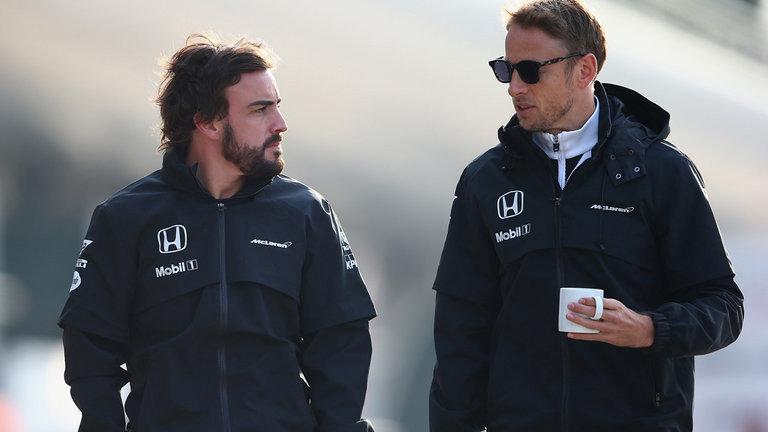 Fernando Alonso dan Jenson Button - INDOSPORT