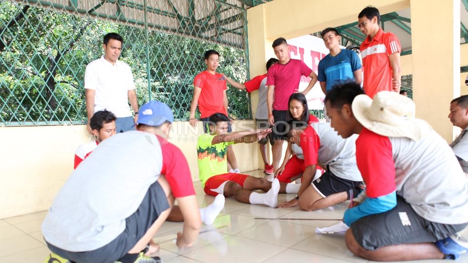 Para atlet Tennis dan Squash sedang menjalani salah satu tes fisik. Copyright: Herry Ibrahim/INDOSPORT