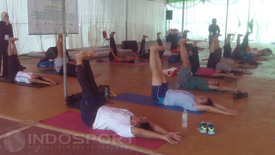 Salah satu sesi dalam Festival Yoga Gembira 2016.