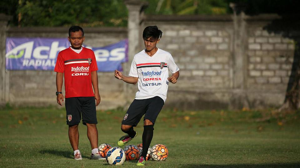 Mahdi Fahri Albar sedang berlatih bersama Bali United. Copyright: dok Bali United.