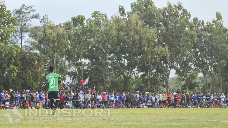 Laga Arema Cronus vs Persekam Metro FC dihadiri ribuan warga.