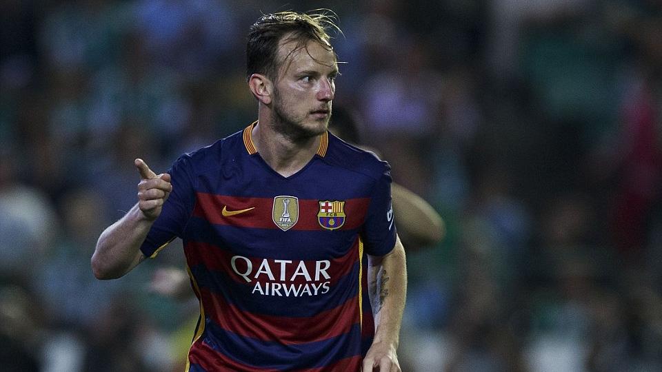 Ivan Rakitic selebrasi Copyright: INTERNET