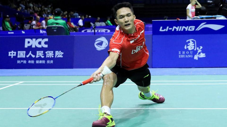 Jonatan Christie penuh kerja keras di Piala Thomas dan Uber 2016.
