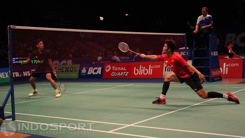 Firman Abdul Kholik gagal ke babak utama Indonesia Open 2016.