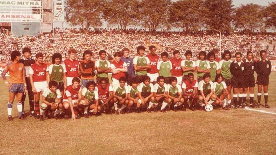 Niac Mitra vs Arsenal era 1983. Copyright: INTERNET