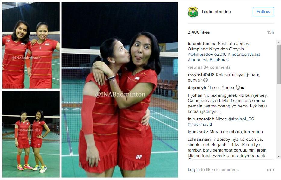 Gambar Jersey Badminton Indonesia