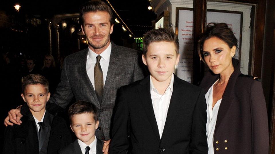 David, Victoria Beckham dan anak-anaknya. Copyright: internet