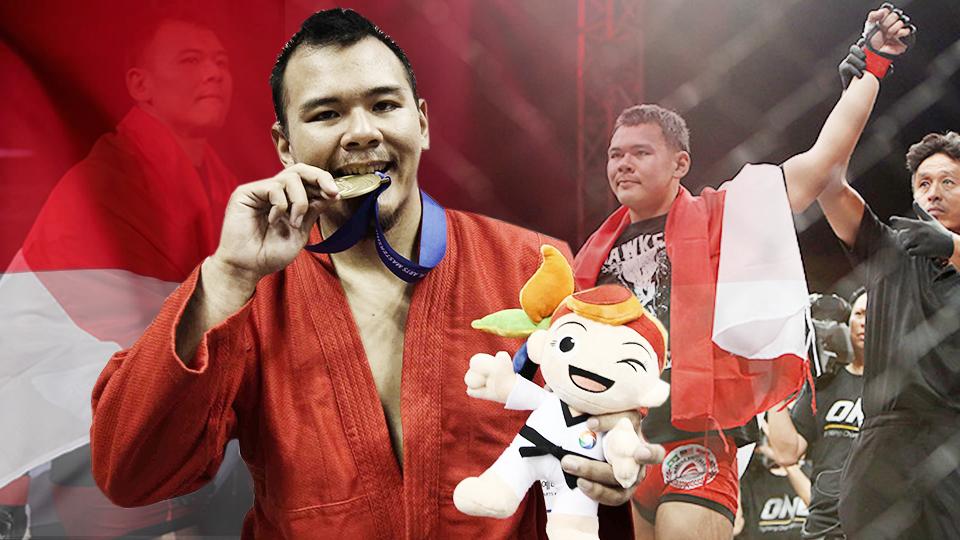 Atlet sambo Vincent Majid raih medali emas di World Martial Arts Masterships 2016. Copyright: INDOSPORT/INTERNET