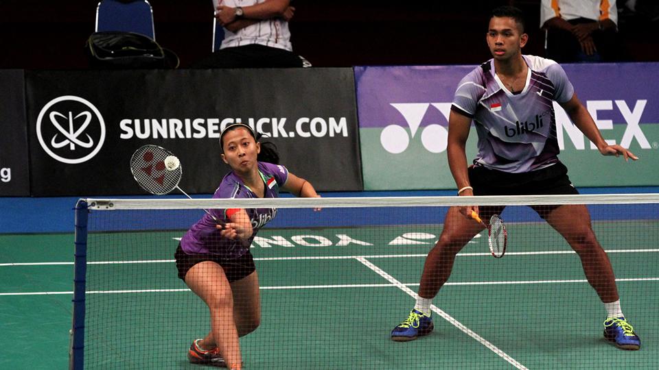 Edi Subaktiar/Richi Puspita Dili hanya mampu melangkah sampai babak semifinal Indonesian Masters 2016. - INDOSPORT