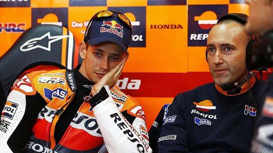 Cristian Gabbarini dan Casey Stoner ketika masih di Honda. Copyright: internet