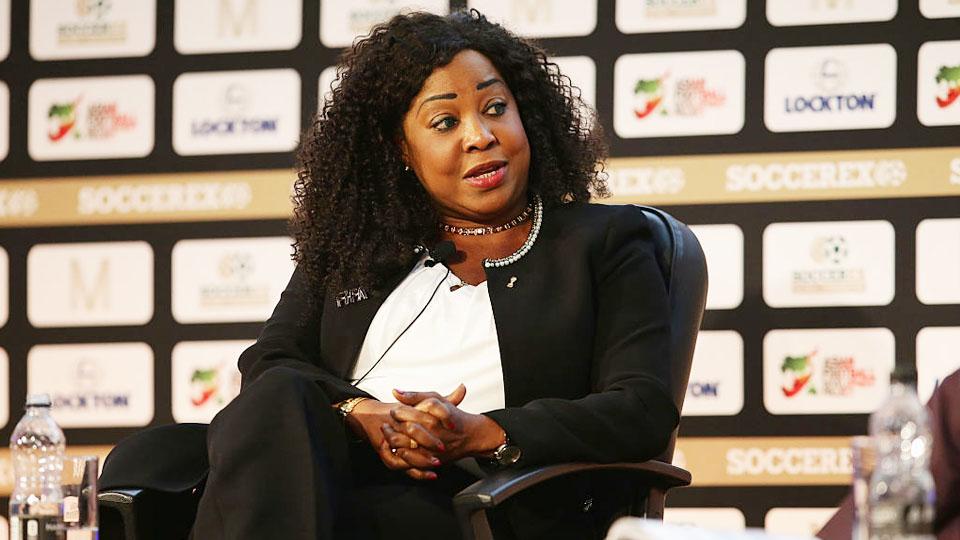 Fatma Samba Diouf Samoura, Sekretaris Jenderal FIFA saat berbicara (26/09/16). Copyright: INTERNET
