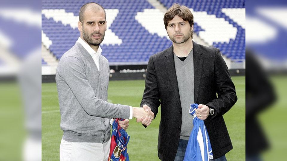 Mauricio Pochettino dan Pep Guardiola Copyright: INTERNET