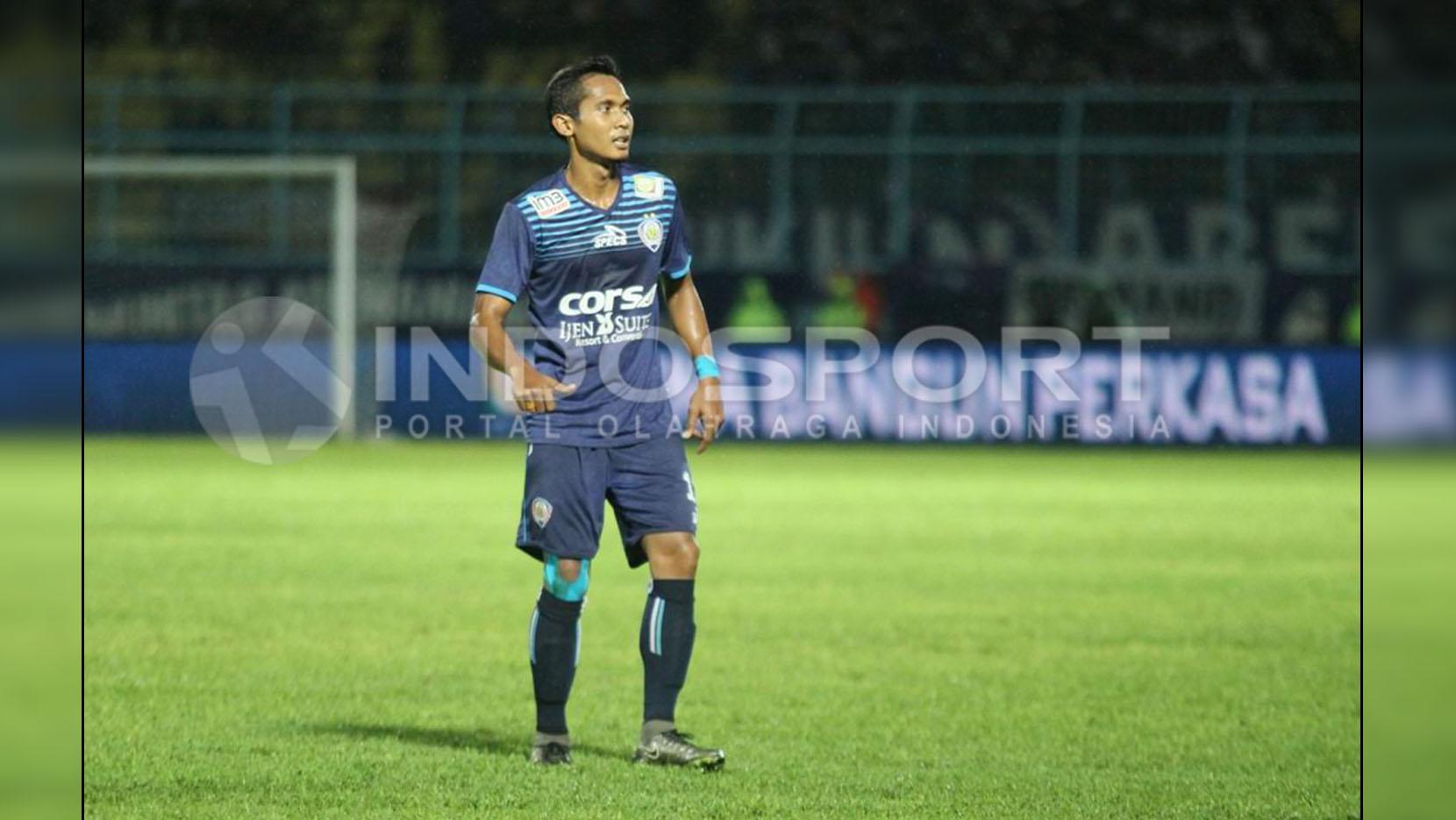 Hendro Siswanto, gelandang Arema FC.
