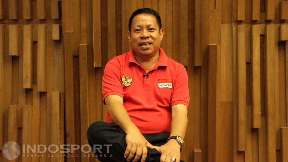 Calon Ketua Umum PSSI Periode 2016-2020, Sarman El Hakim. Copyright: Herry Ibrahim/INDOSPORT