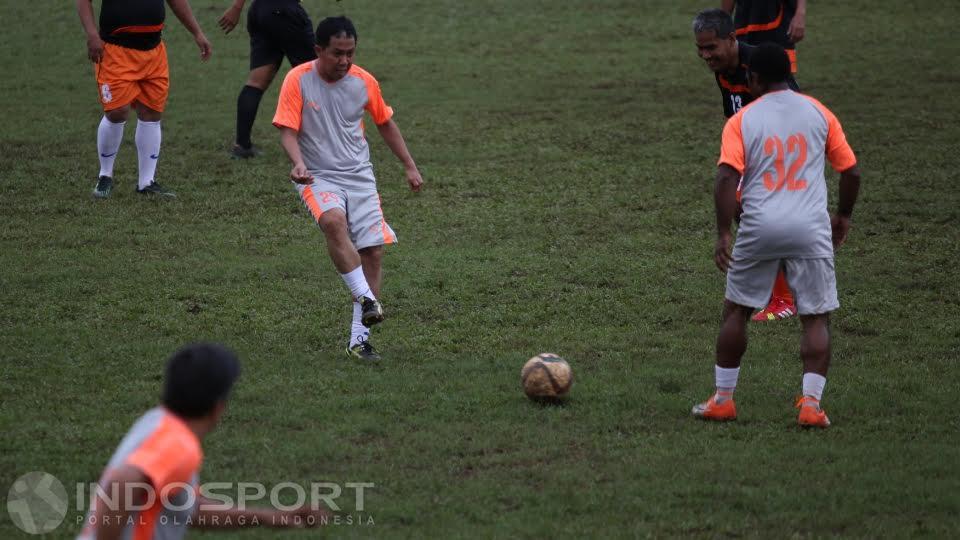 Direktur PT GTS Joko Driyono juga terlibat dalam pertandingan.