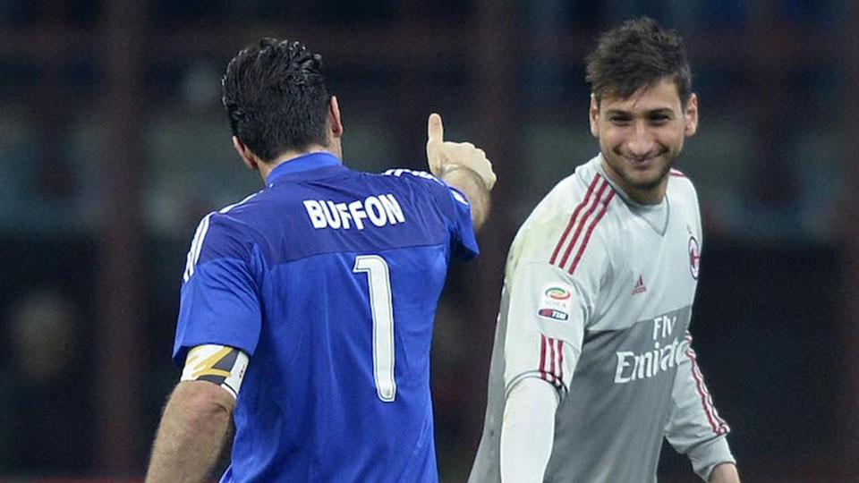 Gianluigi Buffon dan Gianluigi Donnarumma Copyright: INTERNET