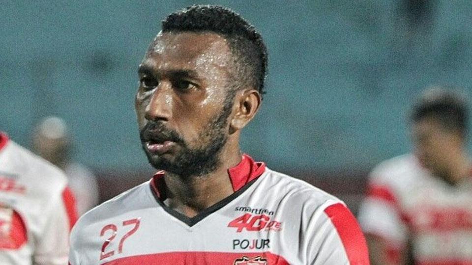 Patrich Wanggai saat masih berseragam Madura United. - INDOSPORT
