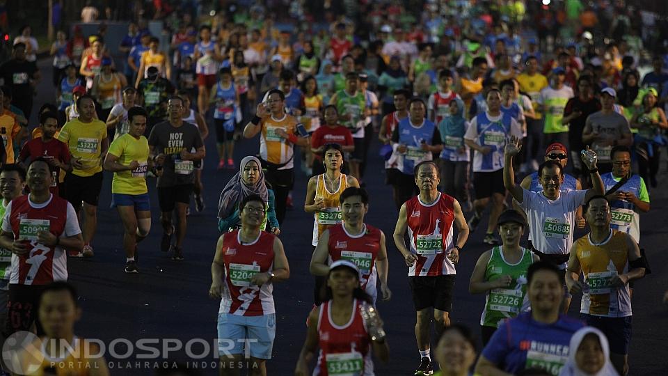 Para peserta Jakarta Marathon 2016.