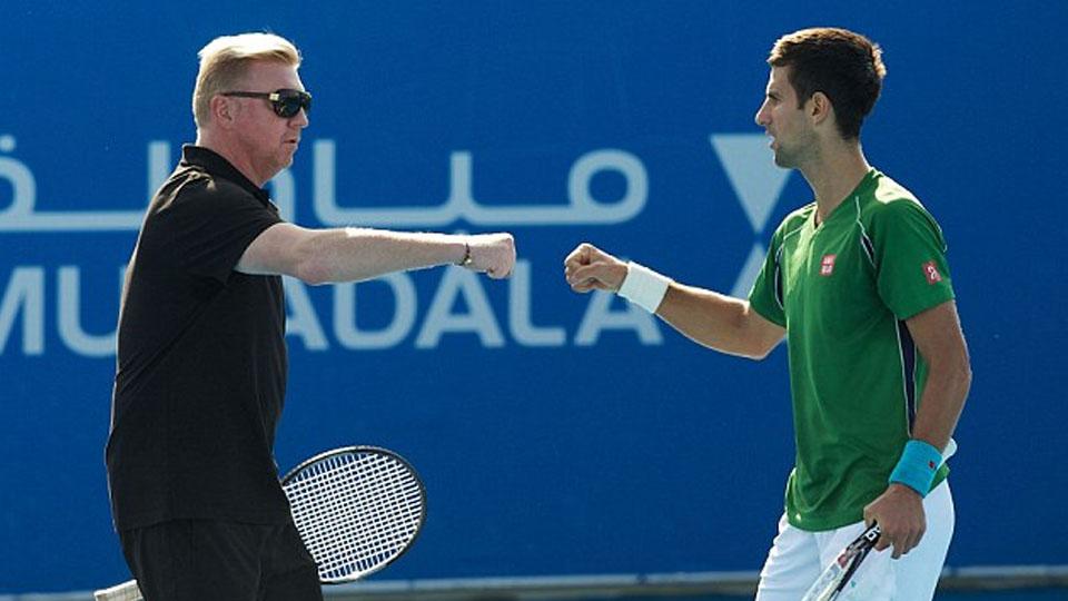 Boris Becker dan Novak Djokovic Copyright: Internet