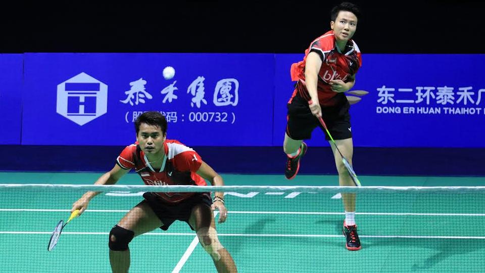 Ganda campuran Indonesia Tontowi Ahmad/Liliyana Natsir di ajang China Open 2016. Copyright: HUMAS PBSI