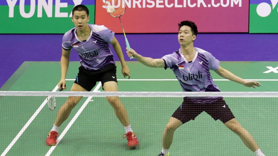 Kevin Sanjaya/Marcus Gideon menjadi bagian dari skuat Indonesia di Hong Kong Open 2019. - INDOSPORT