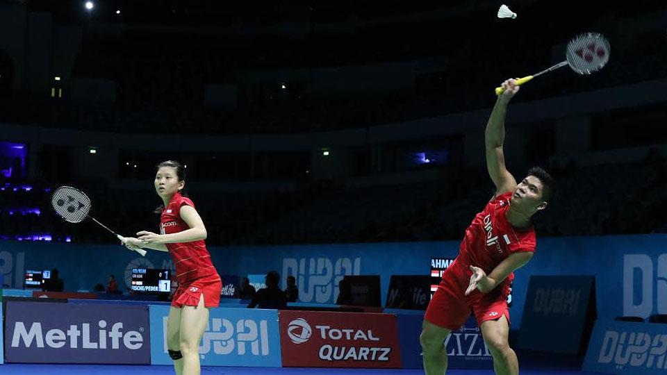 Ganda campuran Indonesia, Praveen Jordan/Debby Susanto di ajang Dubai Super Series Final 2016. - INDOSPORT